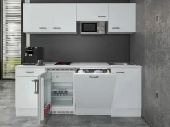 Sale Flex-Well Classic Büroküche Wito 210 cm Weiß