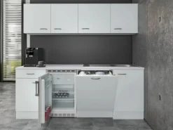 Online Flex-Well Classic Büroküche Wito 210 cm Weiß