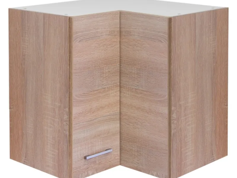 Sale Küchen-Eck-Hängeschrank Florida 60 cm x 60 cm Sonoma Eiche Küchenschränke