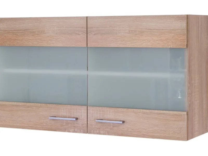 Outlet Küchen-Hängeschrank Florida 100 cm x 55 cm Sonoma Eiche Küchenschränke