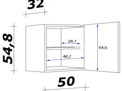 Outlet Flex-Well Classic Küchen-Oberschrank Nano 30 cm Nachbildung Buche