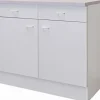 Flex-Well Classic Küchen-Unterschrank Speed 100 cm Weiß