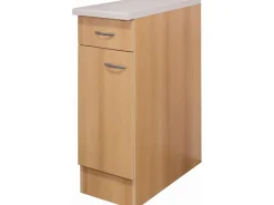 Flex-Well Classic Küchenschränke<Küchen-Unterschrank Nano 30 cm Buche Nachbildung