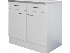 Flex-Well Classic Küchen-Unterschrank Nano 50 cm Buche Nachbildung