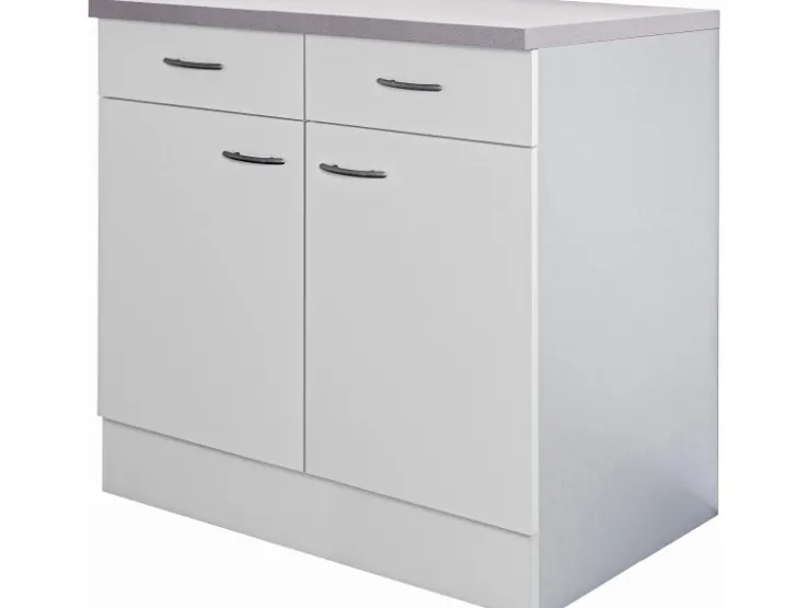 Flex-Well Classic Küchenschränke<Küchen-Unterschrank Wito 80 cm Weiß