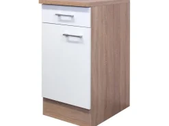 Online Flex-Well Classic Küchen-Unterschrank Nano 80 cm Buche Nachbildung
