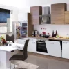 Outlet Flex-Well Classic Küchenzeile Florida 280 cm Sonoma Eiche-Weiß-Sonoma Eiche