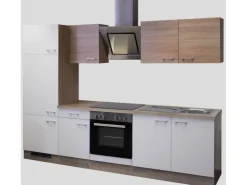 Hot Flex-Well Classic Küchenzeile Florida 270 cm Sonoma Eiche-Weiß-Sonoma Eiche