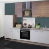 Online Flex-Well Classic Küchenzeile Florida 270 cm Sonoma Eiche-Weiß-Sonoma Eiche