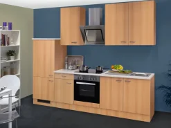 Best Flex-Well Classic Küchenzeile Nano 270 cm Buche Nachbildung