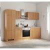 Flex-Well Classic Küchenzeile Nano 270 cm Buche