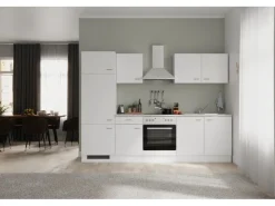Flex-Well Classic Einbauküchen|Kochfelder<Küchenzeile Wito 270 cm Weiß