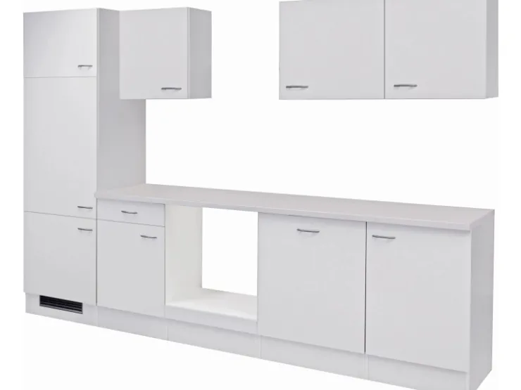 Sale Flex-Well Classic Küchenzeile Wito 280 cm ohne E-Geräte Weiß