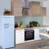 Outlet Flex-Well Classic Küchenzeile Florida 220 cm Sonoma Eiche-Weiß-Sonoma Eiche