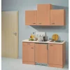Flex-Well Classic Pantryküchen|Miniküchen<Küchenzeile Nano 150 cm Buche Nachbildung
