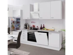 Sale Küchenzeile Wito 280 cm Weiß Winkelküchen|Einbauküchen