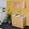 Sale Miniküche Nano 100 cm Buche Nachbildung Single-Küchen|Pantryküchen