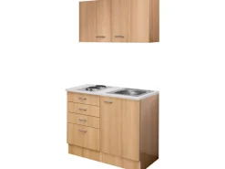 Sale Miniküche Nano 100 cm Buche Nachbildung Single-Küchen|Pantryküchen