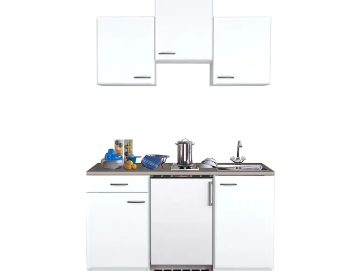 Flex-Well Classic Single-Küchen|Pantryküchen<Miniküche Wito 150 cm Weiß