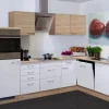 Online Flex-Well Classic Winkelküche Florida 280x170 cm Weiß-Sonoma Eiche Nachbildung
