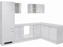 New Flex-Well Classic Winkelküche Wito 280 cm ohne E-Geräte Weiß