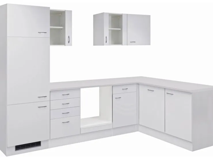 New Flex-Well Classic Winkelküche Wito 280 cm ohne E-Geräte Weiß
