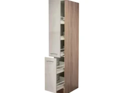 Flex-Well Exclusiv Küchenschränke<Apothekerhochschrank Orlando 30cm Kaschmir glanz-Sonoma Eic
