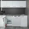 Discount Flex-Well Exclusiv Büroküche Joelina 210 cm Weiß