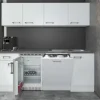 New Flex-Well Exclusiv Büroküche Joelina 210 cm Weiß