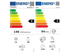 Flex-Well Exclusiv Einbauküchen|Kühlschränke<Büroküche Morena 210 cm Basaltgrau matt-San Remo Eiche hell