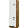 Discount Flex-Well Exclusiv Geräteumbauschrank Vintea 60cm Magnolie matt - Lancelot Oak
