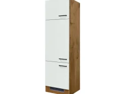 Discount Flex-Well Exclusiv Geräteumbauschrank Vintea 60cm Magnolie matt - Lancelot Oak