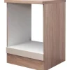 Discount Flex-Well Exclusiv Herdumbauschrank Orlando 60cm Kaschmir Glanz-Sonoma Eiche