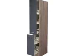 New Küchen-Apothekerhochschrank Morena 30 cm Basaltgr. - San Remo Küchenschränke