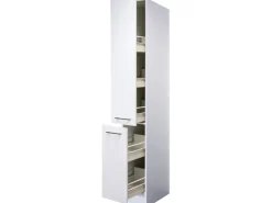 Flex-Well Exclusiv Küchenschränke<Küchen-Apotheker-Küchen-Hochschrank Joelina 30 cm Weiß