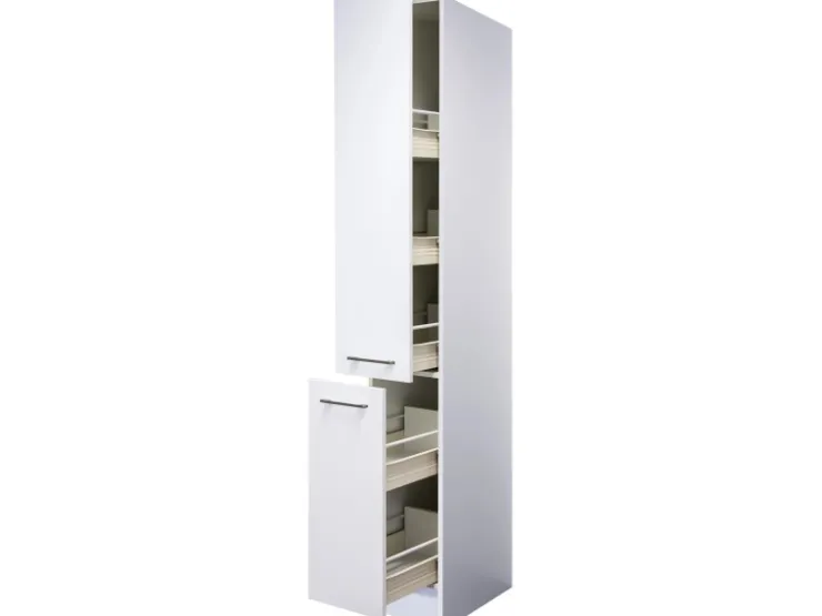 Flex-Well Exclusiv Küchenschränke<Küchen-Apotheker-Küchen-Hochschrank Joelina 30 cm Weiß
