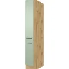 Best Küchenapothekerhochschrank Cara 30cm Schilfgrün-Artisan Eiche Küchenschränke