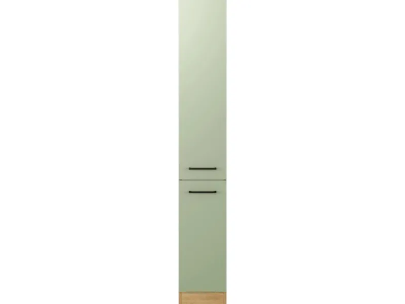 Best Küchenapothekerhochschrank Cara 30cm Schilfgrün-Artisan Eiche Küchenschränke
