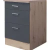 New Küchen-Auszugsunterschrank Morena 60cm Basaltgrau  - San Remo Küchenschränke