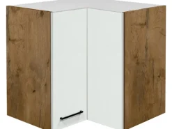 Outlet Küchen-Eck-Oberschrank Vintea 60x60cm Magnolie - Lancelot Oak Küchenschränke