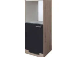 Outlet Küchen-Geräteumbauschr. Lara 60cm Anthra.-San Remo Eiche Kühlschränke|Küchenschränke
