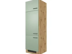 Outlet Küchen-Geräteschrank Cara 60x200cm Schilfgrün matt-Artisan E. Küchenschränke