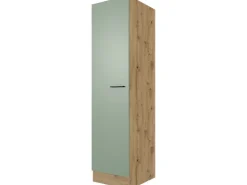 Discount Flex-Well Exclusiv Küchen-Geschirrschr. Cara 50cm Schilfgrün-Artisan Eiche