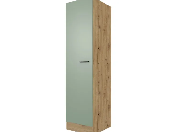 Discount Flex-Well Exclusiv Küchen-Geschirrschr. Cara 50cm Schilfgrün-Artisan Eiche