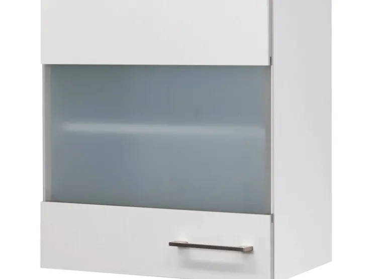 Online Flex-Well Exclusiv Küchen-Glas-Hängeschrank Joelina 50 cm Weiß