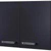 Flex-Well Exclusiv Küchenschränke<Küchen-Hängeschrank Lara 80 cm Anthrazit-San Remo Eiche
