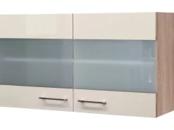 New Flex-Well Exclusiv Küchen-Hängeschrank Orlando 100x55cm Kaschmir Gl.-Sonoma Eic