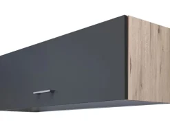 Küchen-Kurz-Oberschrank Morean 100x32cm Basaltgrau-San Remo Küchenschränke