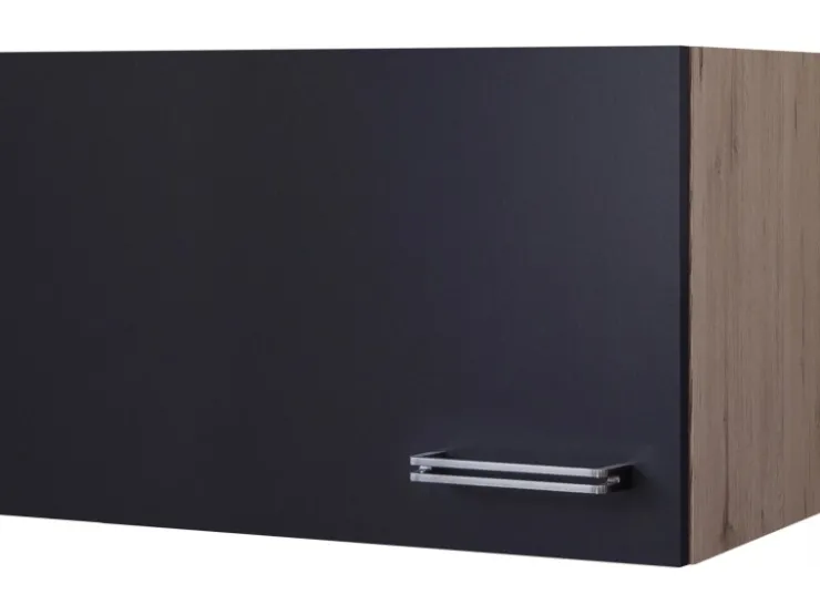 Outlet Flex-Well Exclusiv Küchen-Kurz-Hängeschrank Lara 60x32cm Anthra.-San Remo Eiche