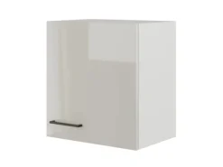 Online Küchen-Oberschrank Lund 50x55cm Lichtgrau glänzend-Rauchgrau Küchenschränke